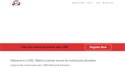 Desktop Screenshot of loremotorcycleeducation.com